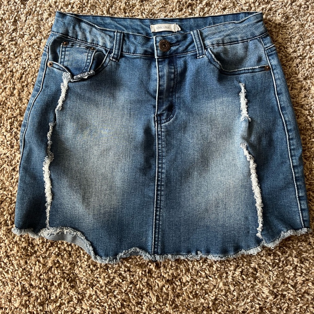 Love Culture Jean Denim Skirt